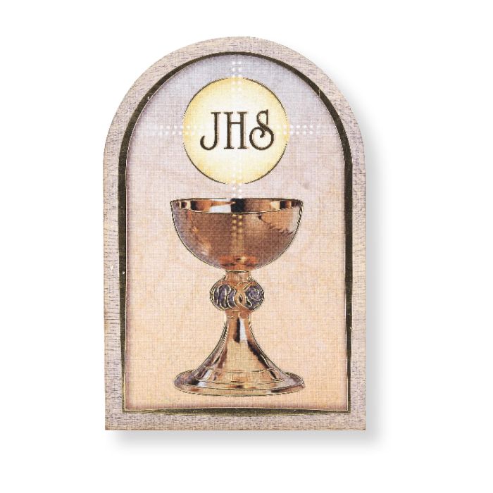 Communion Single Arched Standing Wood Plaque