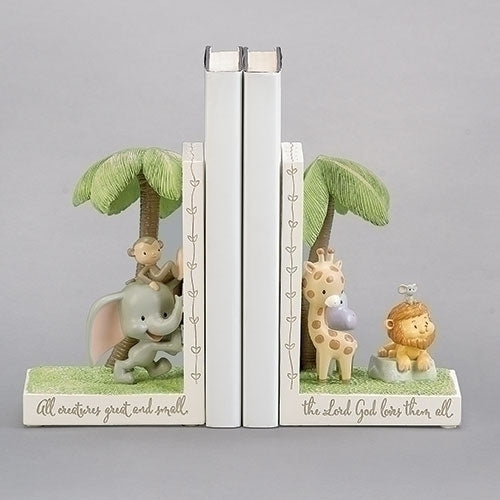 6.5"H BOOKENDS ALL CREATURES GREAT AND SMALL, 2 PC SET