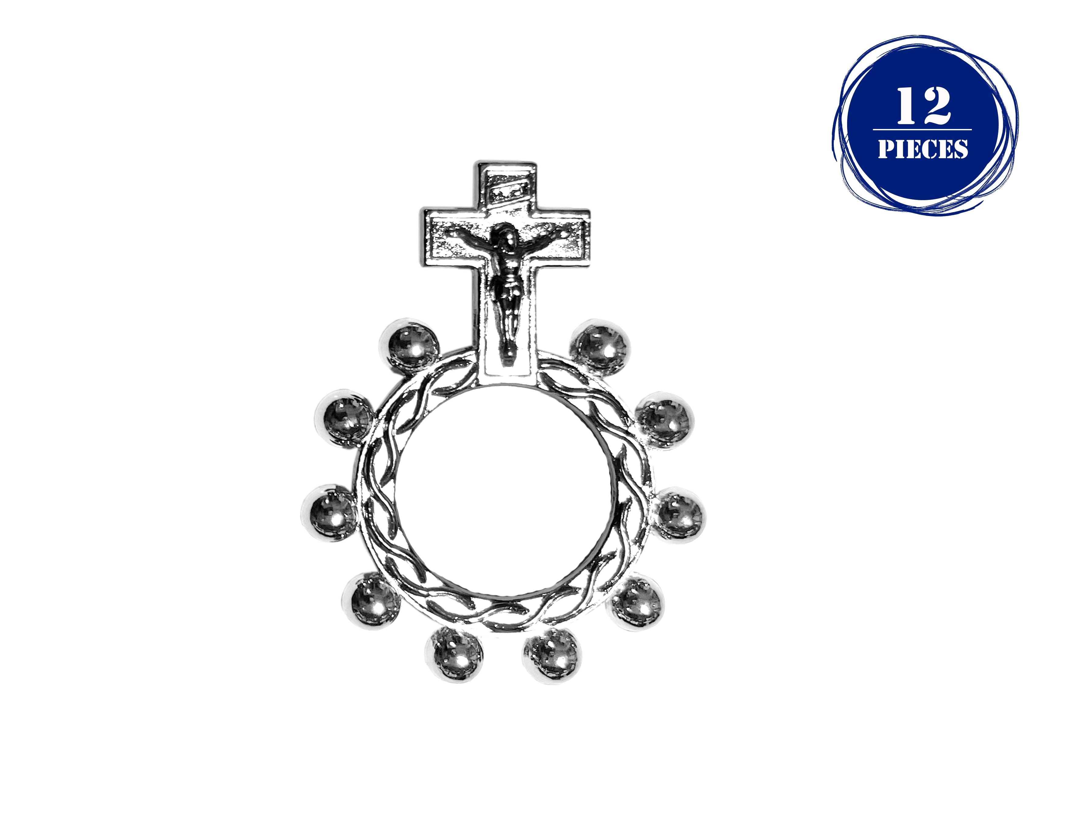 Nickel plated finger rosary