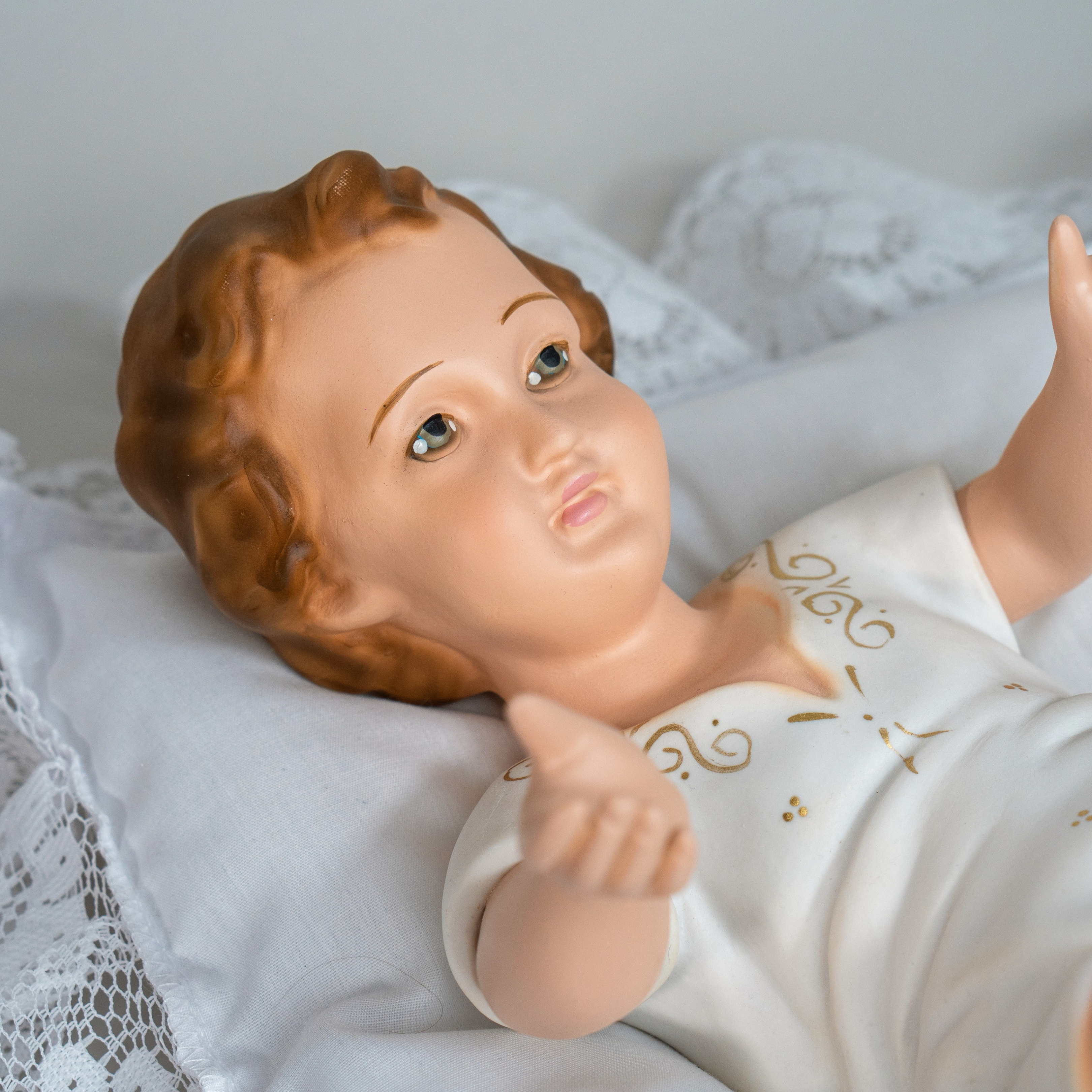 The Baby Jesus by The Faith Gift Shop Collection with Pillow -  Nino Jesus -Divino Bambino