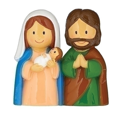 Roman  Holy Family Figurine, 3-inch Height, Multicolor
