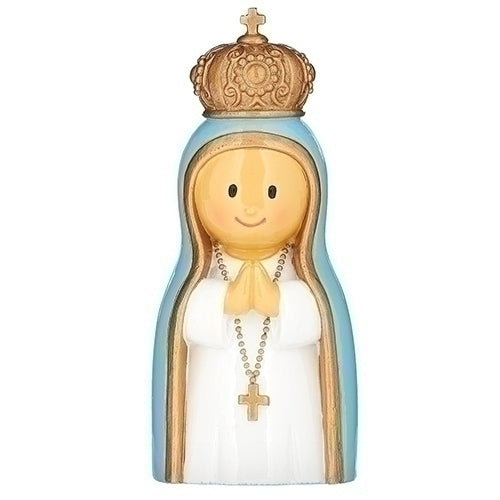 Roman 14334 Our Lady of Fatima Figurine, 3.75-inch Height, Multicolor