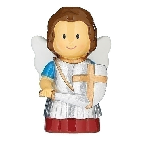 Roman 14346 Saint Michael Figurine, 3-inch Height, Multicolor