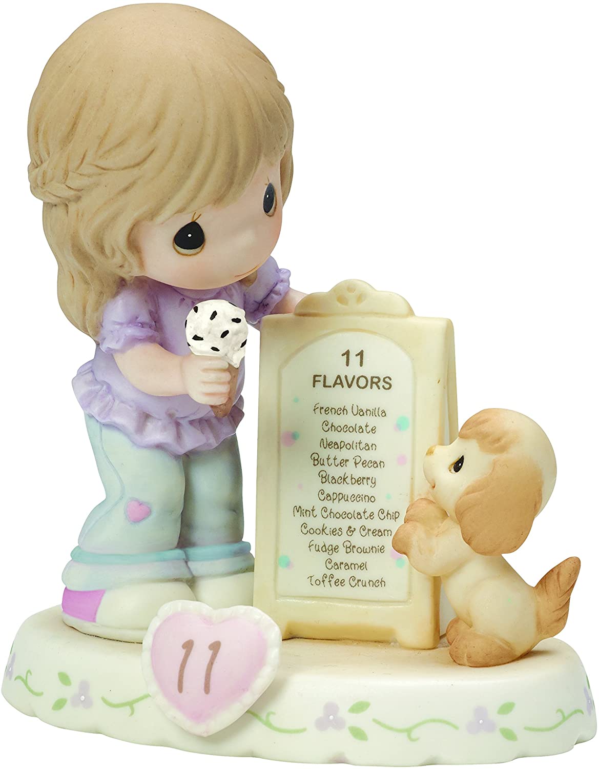 Precious Moments, Growing In Grace, Age 11, Bisque Porcelain Figurine