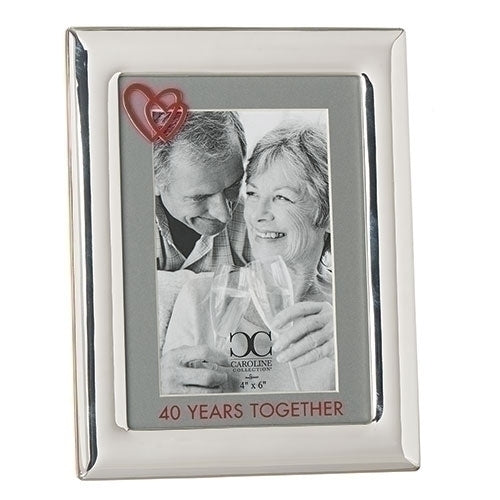 8.5"H 40 Years Together Frame 4X6; Caroline Collection