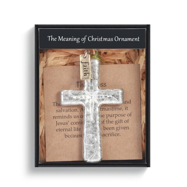 Meaning of Christmas Cross Ornament