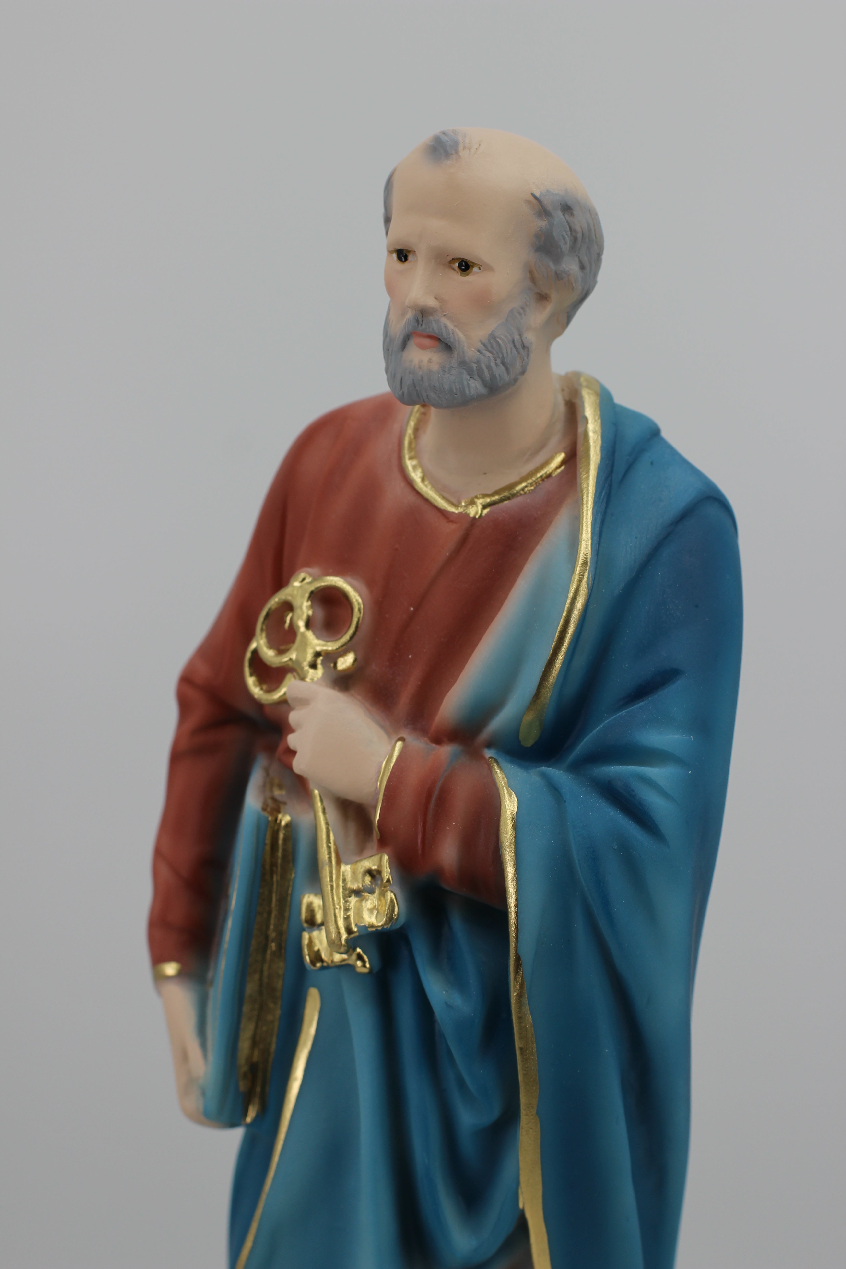 The Faith Gift  Shop Saint Peter  statue - Hand Painted in Italy - Our Tuscany Collection -Estatua de San Pedro