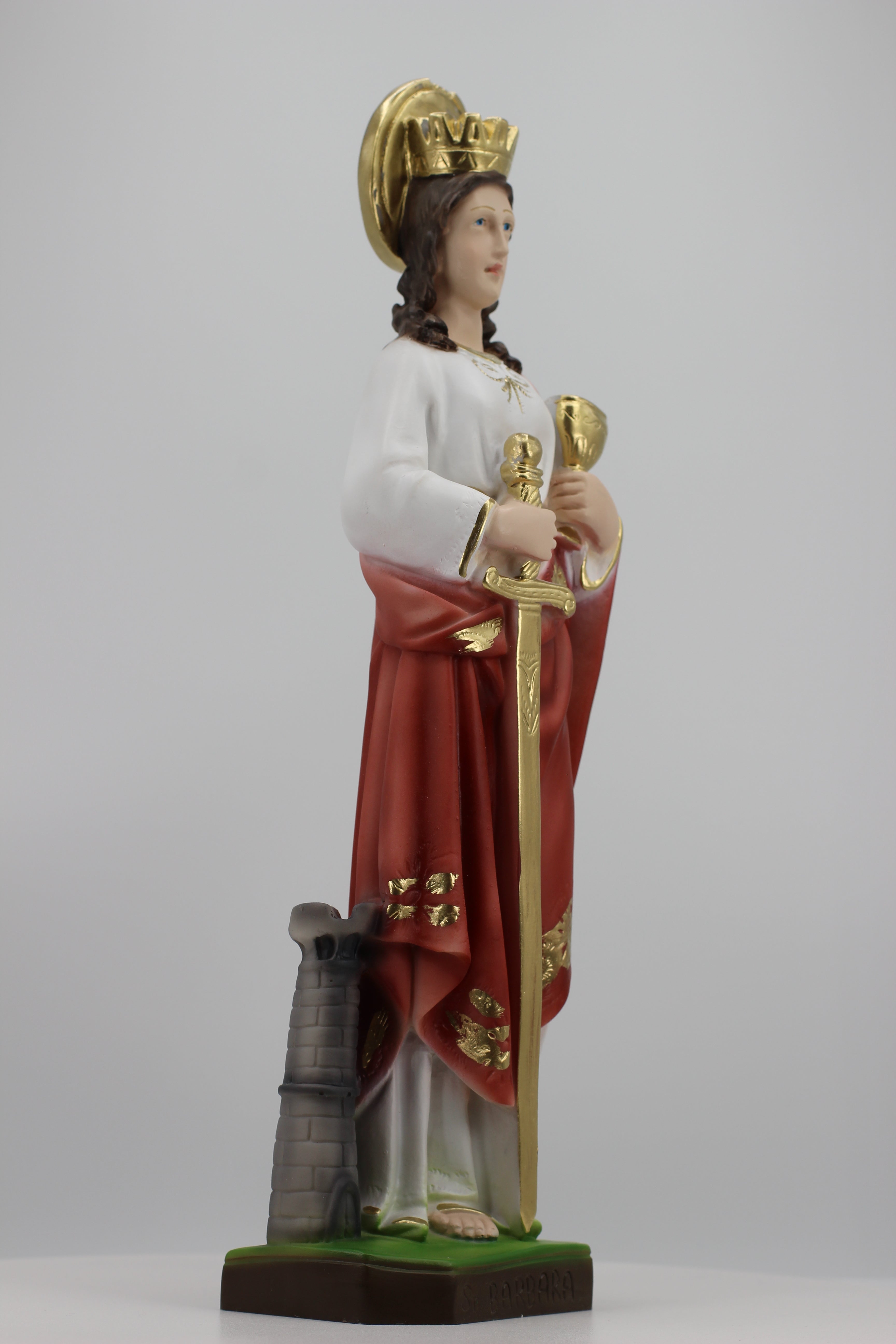 The Faith Gift Shop Santa Barbara statue - Hand Painted in Italy - Our Tuscany Collection