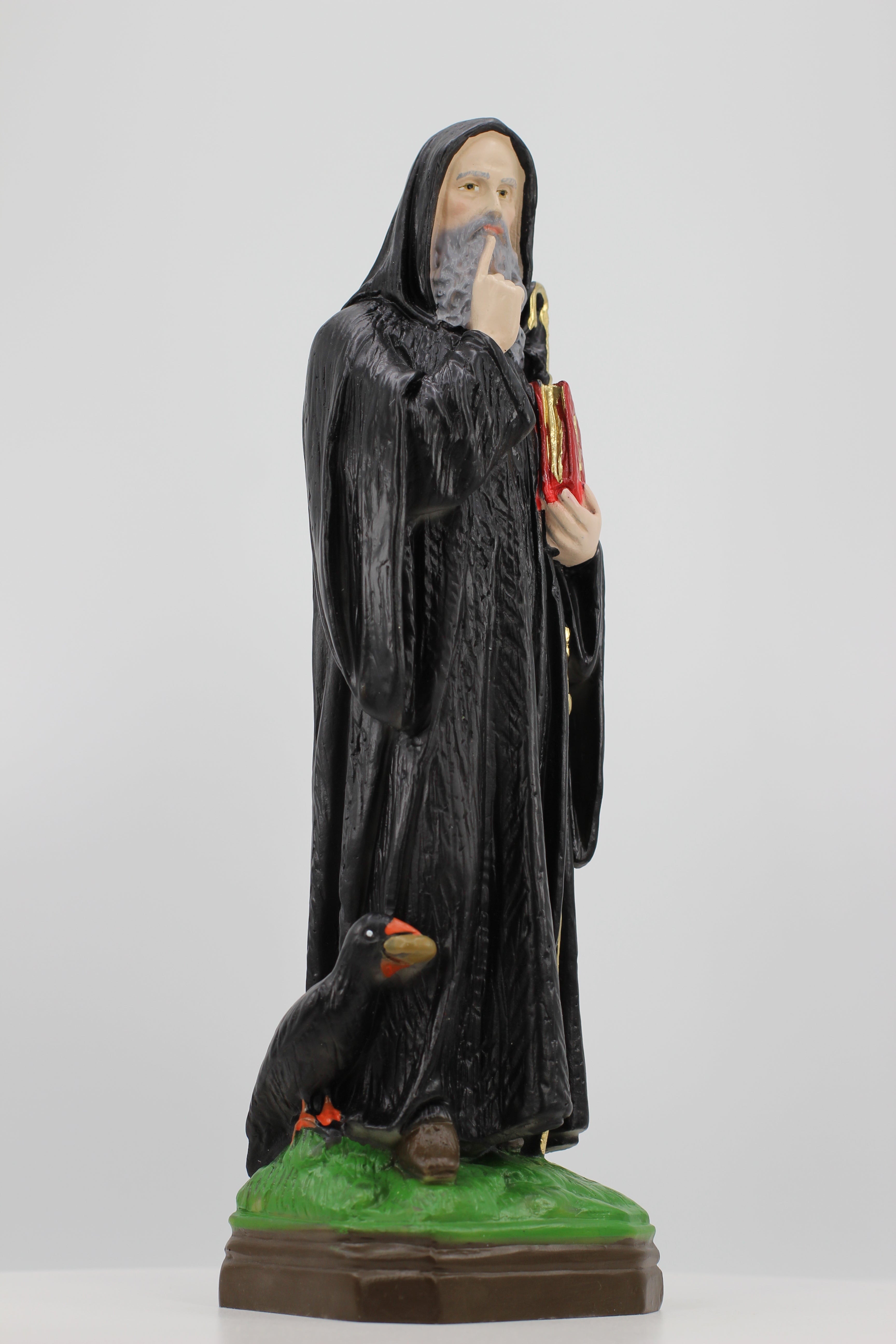 The Faith Gift Shop Saint Benedict statue - Hand Painted in Italy - Ou