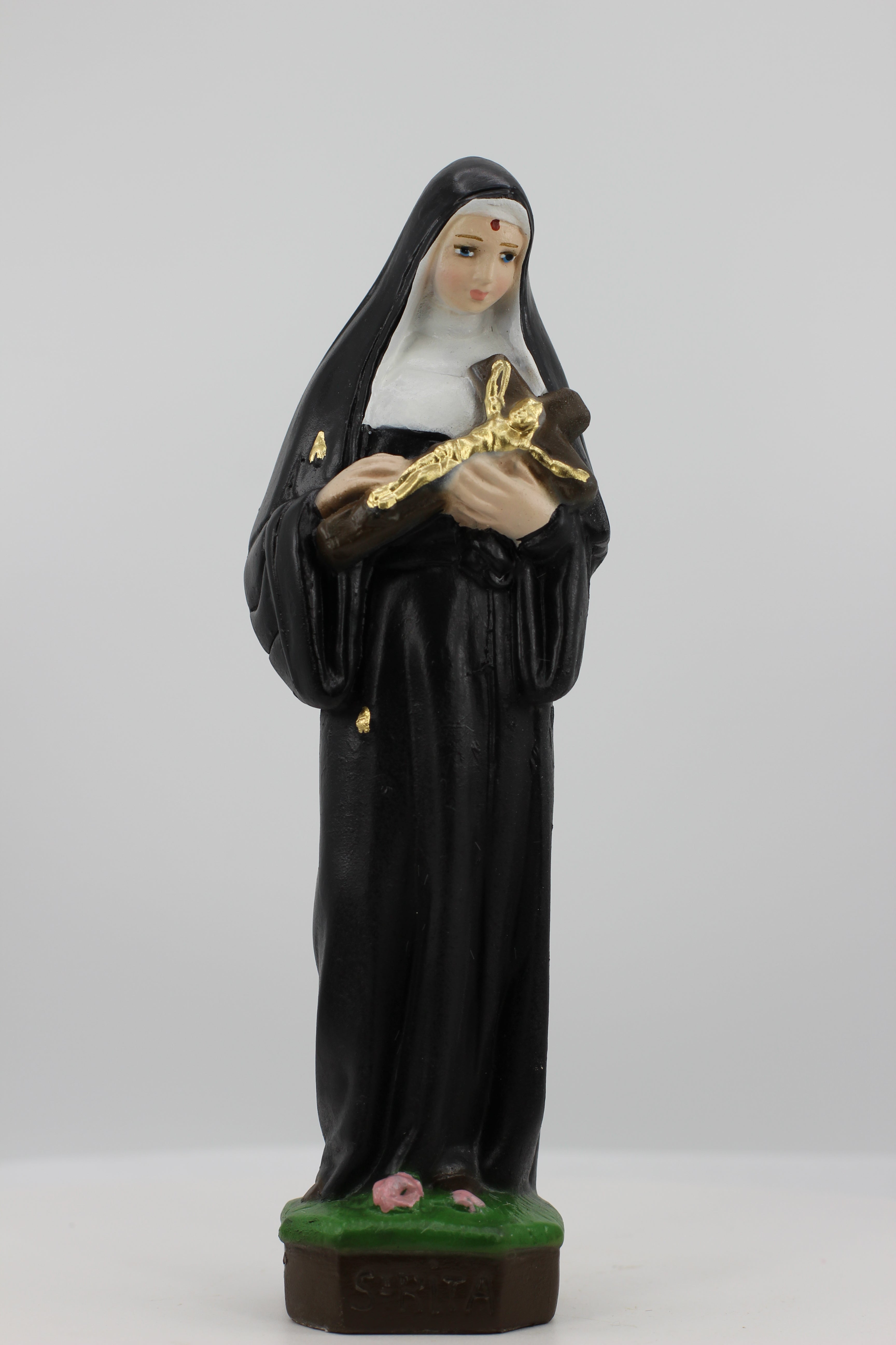 The Faith Gift Shop Saint Rita of Cascia  statue - Hand Painted in Italy - Our Tuscany Collection -Estatua de Santa Rita