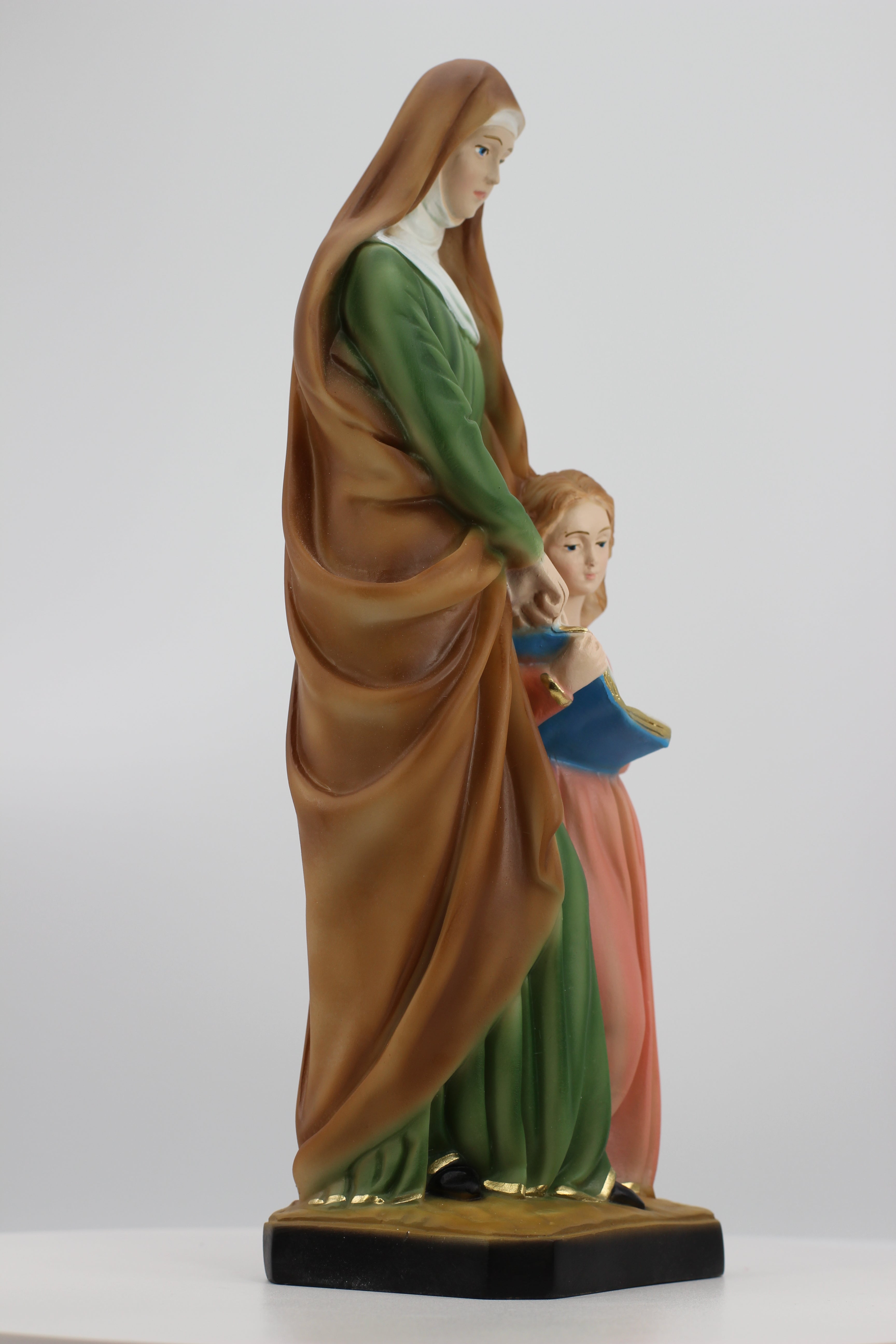 The Faith Gift Shop Saint Anne statue - Hand Painted in Italy - Our Tuscany Collection - Estatua de Santa Ana