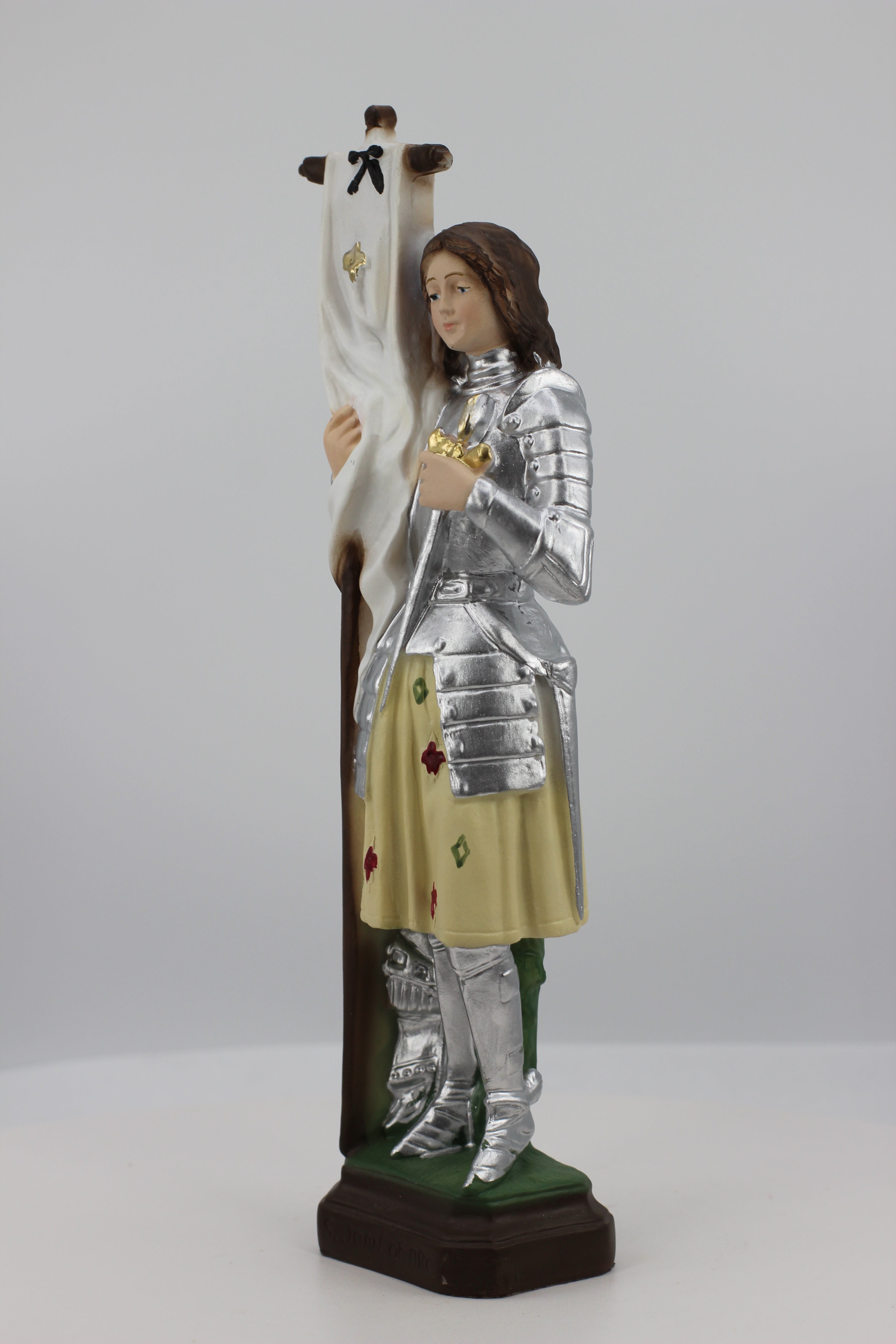 The Faith Gift Shop Saint Joan the Arc statue - Hand Painted in Italy - Our Tuscany Collection - Estatua de Santa Juana de Arco