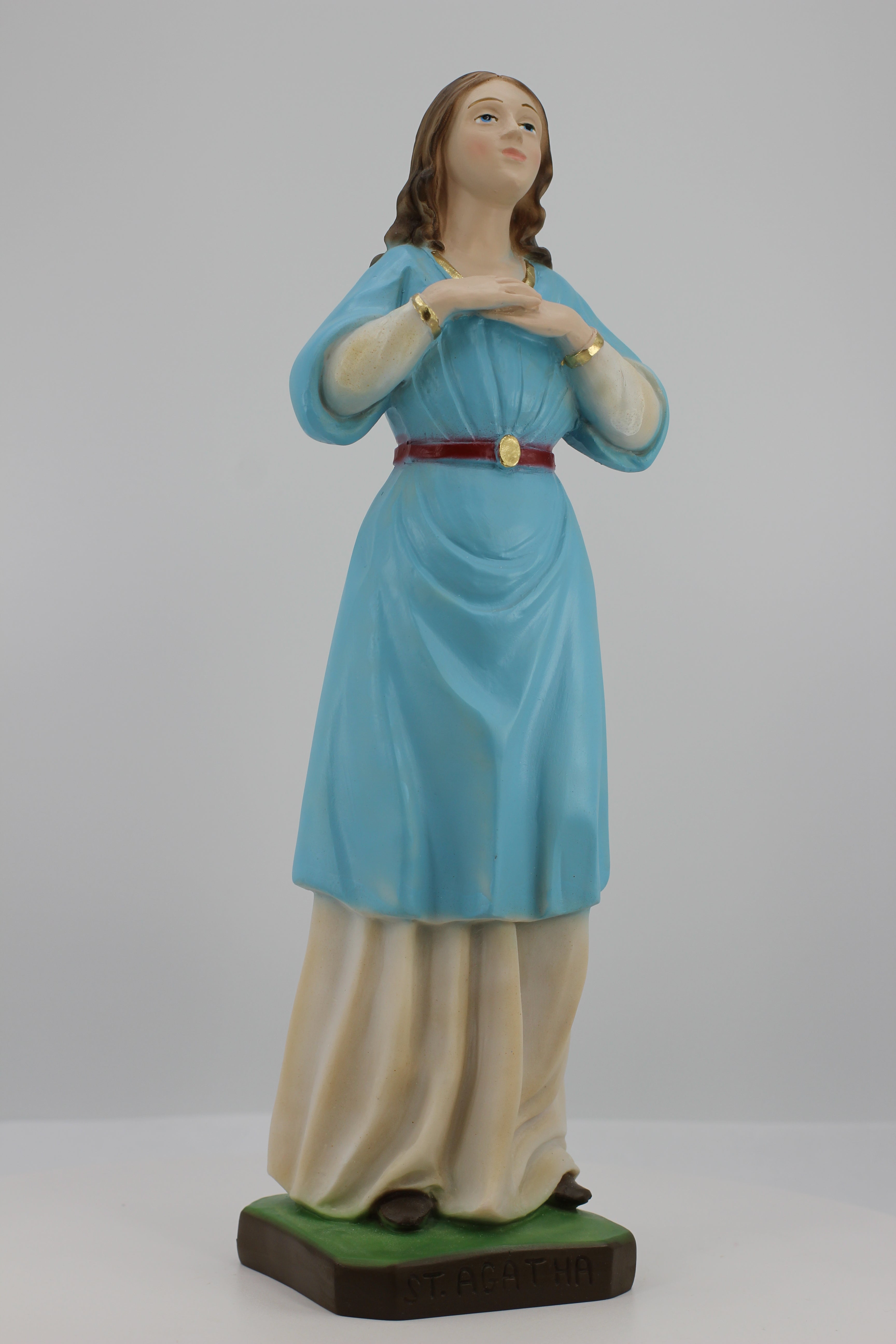 The Faith Gift Shop Saint Agatha statue  - Hand Painted in Italy - Our Tuscany Collection - Estatua de Santa Agata