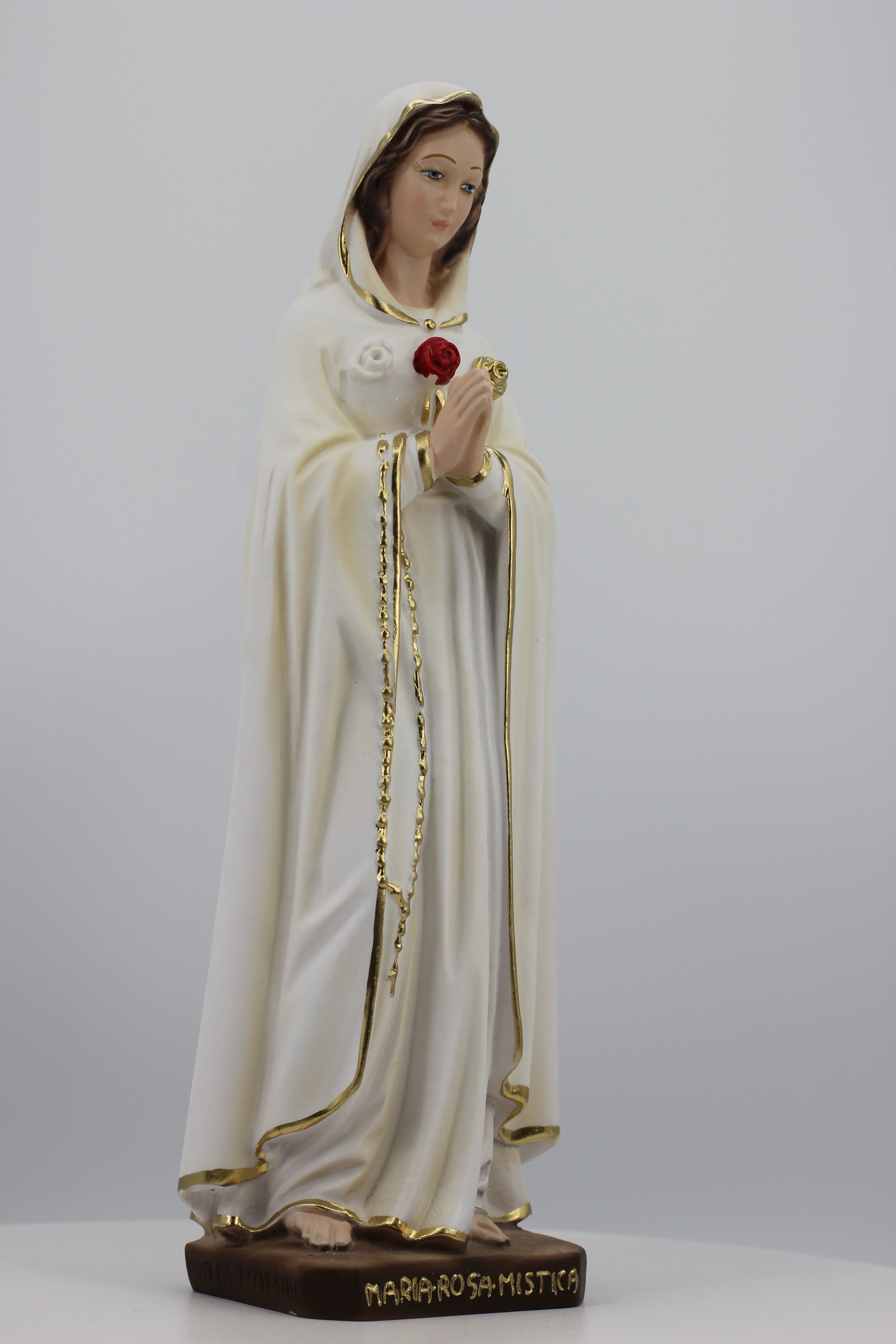 The Faith Gift Shop Mystic Rose Virgin Mary Hand Painted in Italy - Our  Tuscany Collection - Virgen Maria Rosa Mistica