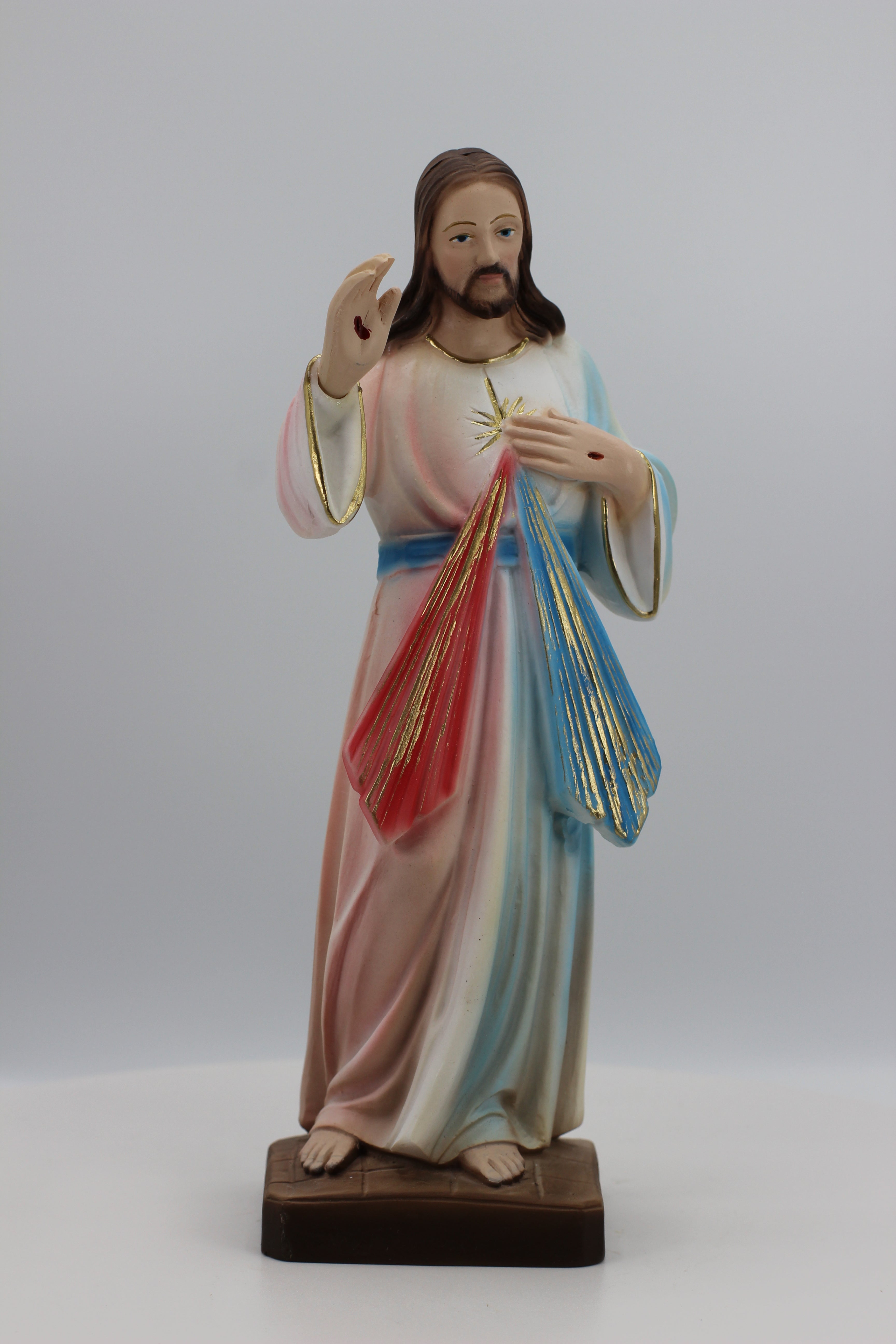 The Faith Gift Shop Divine Mercy statue- Hand Painted in Italy - Our Tuscany Collection- Imagen de la Divina Misericordia
