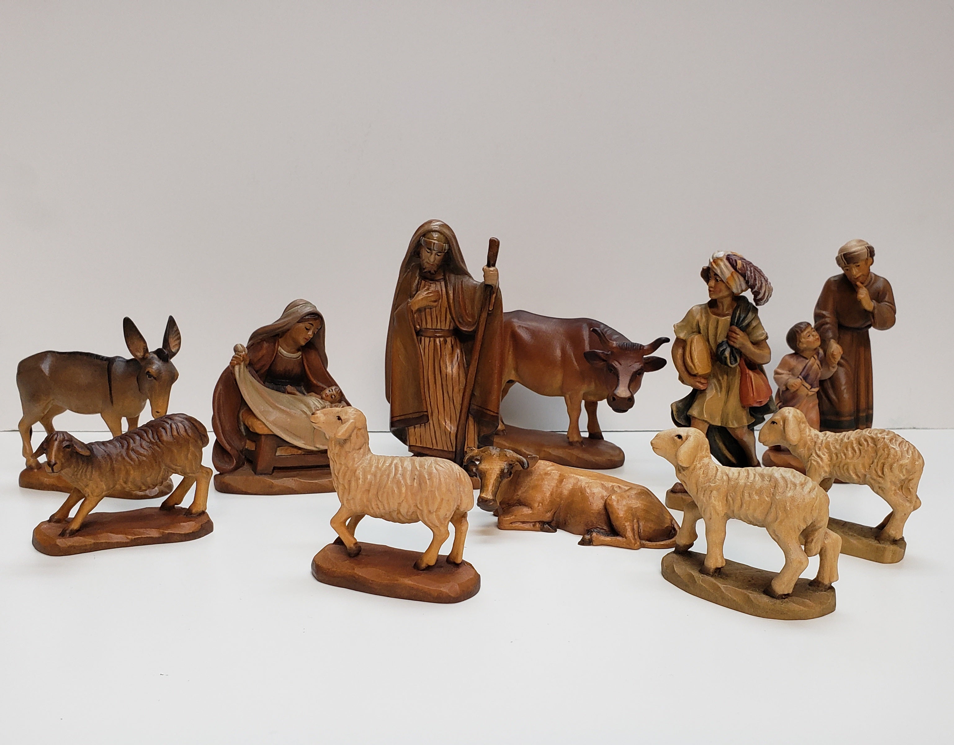 Anri Nativity Wood Carved -Made in Italy