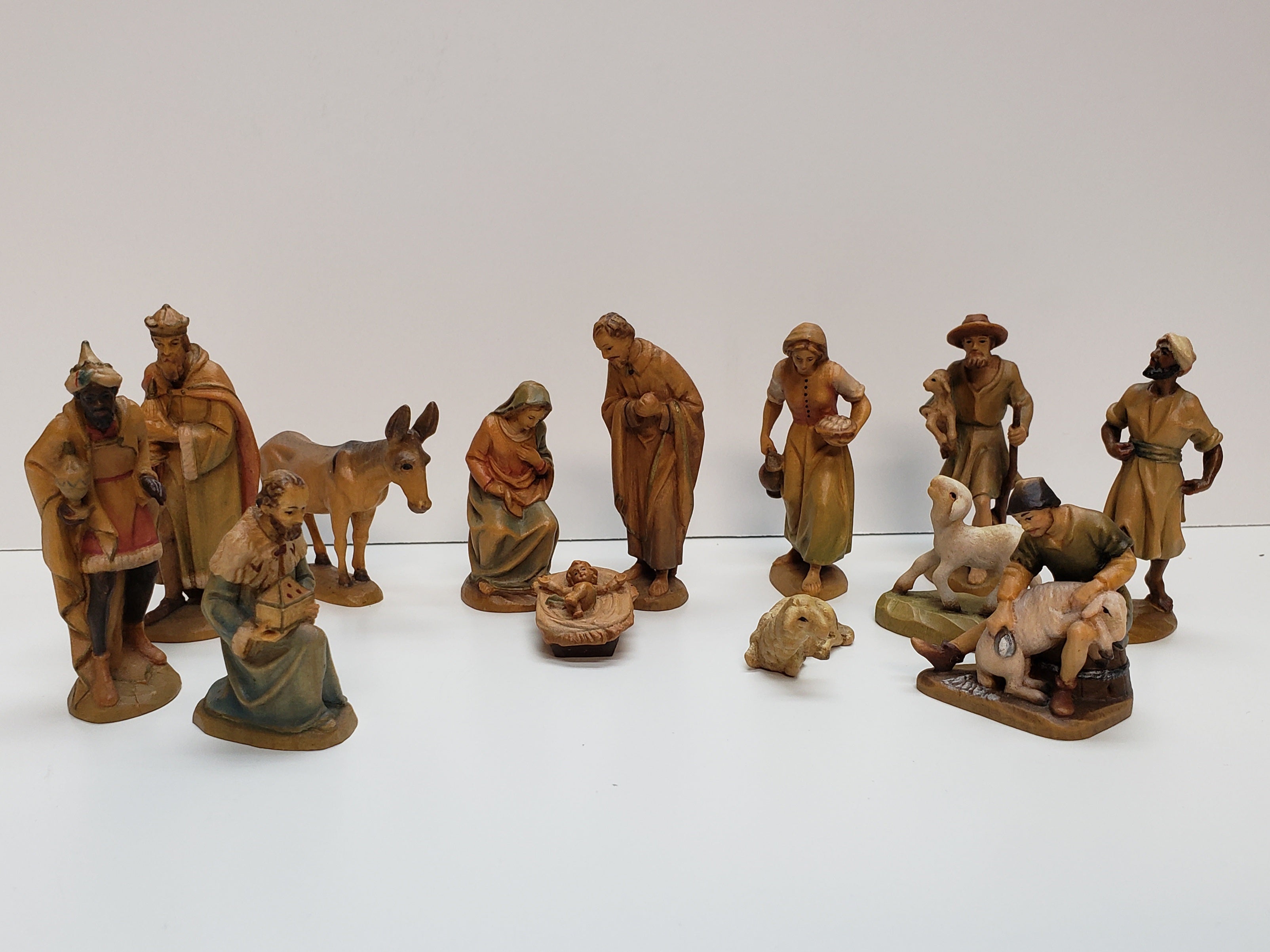 Anri Nativity Wood Carved -Made in Italy
