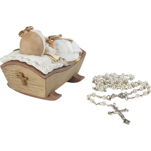 Cradled In His Love Rosary Box with Rosary