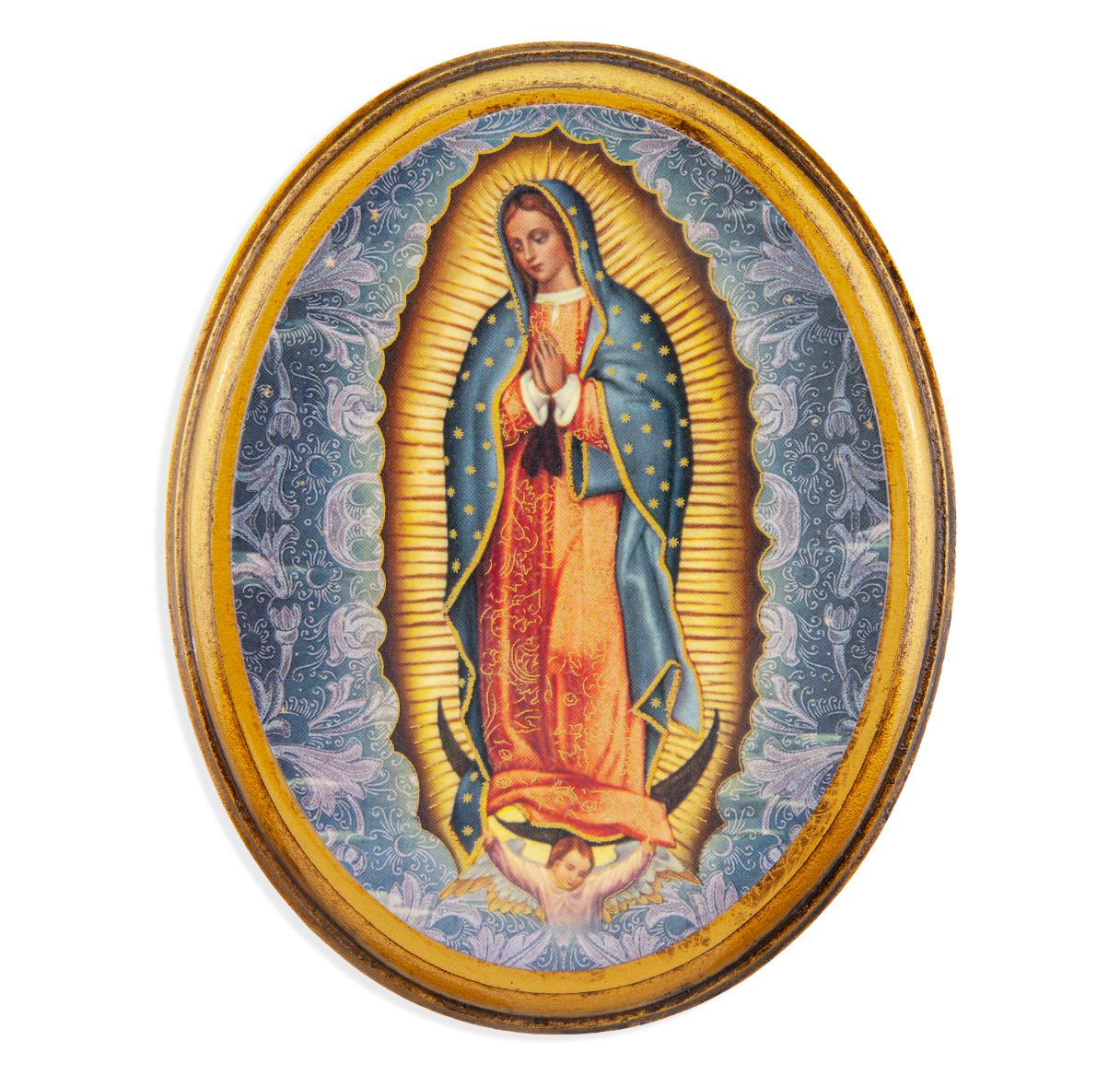 Oval Guadalupe Plaque