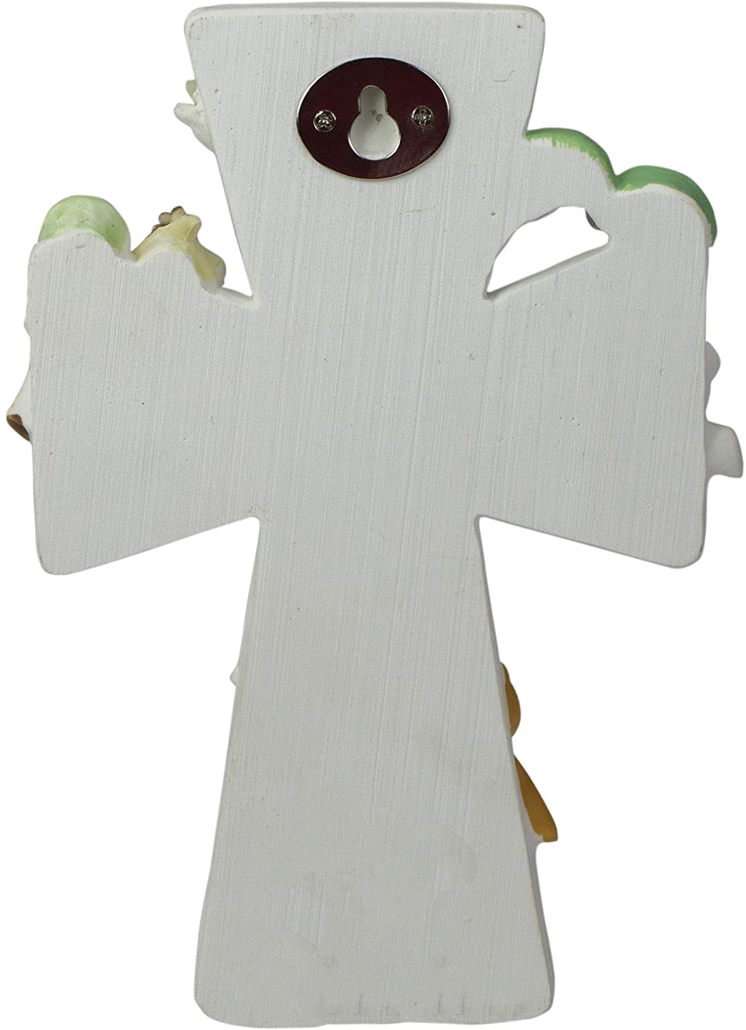 God Created Everything 7 inch Resin Stone Decorative Hanging Wall Cross