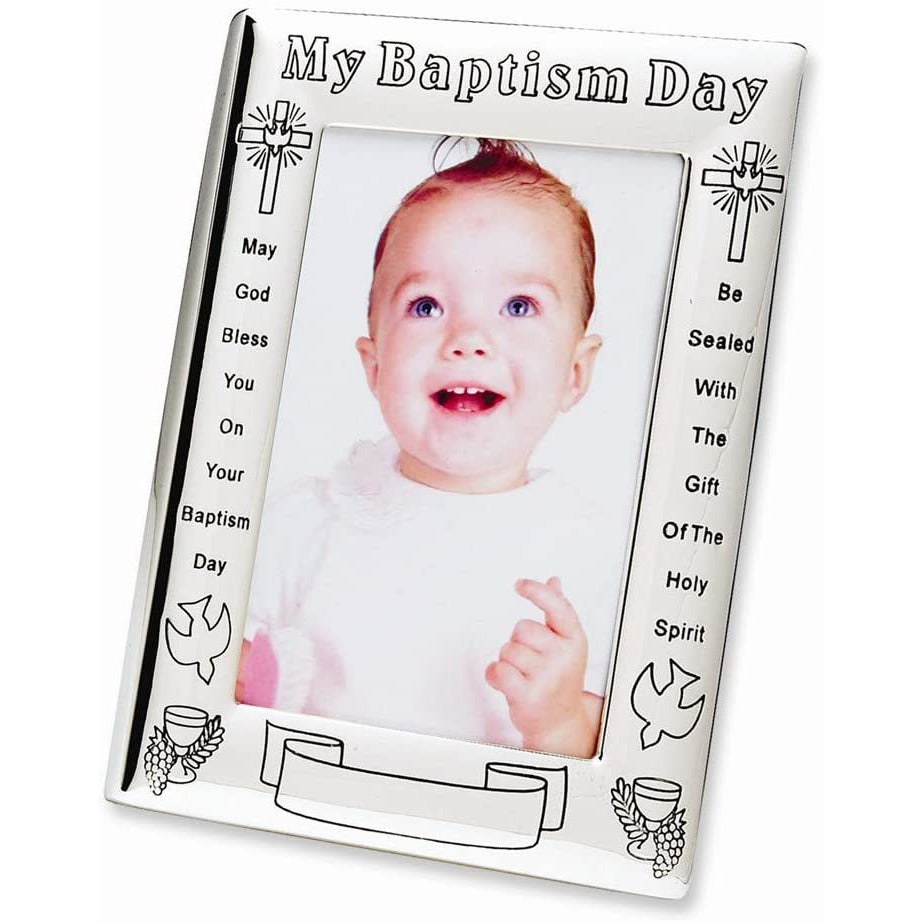 My Baptism Day 4x6 Photo Frame - Engravable Personalized Perfect Baptism Gift
