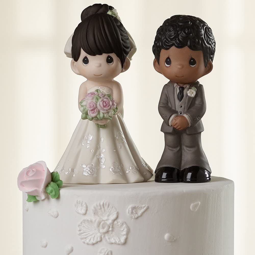 Precious Moments Bisque Porcelain Wedding Figurine and Cake Topper