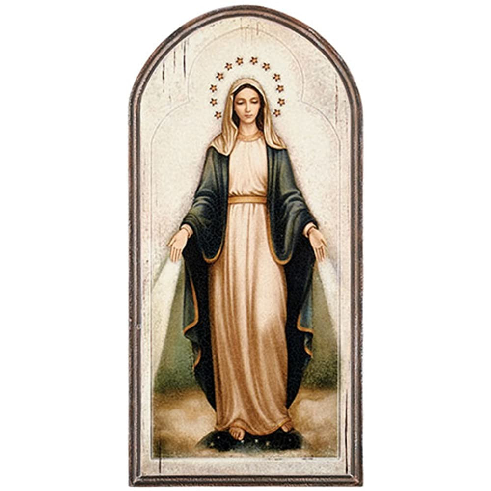 Christian Brands 15" Our Lady of Grace Arched Plaque