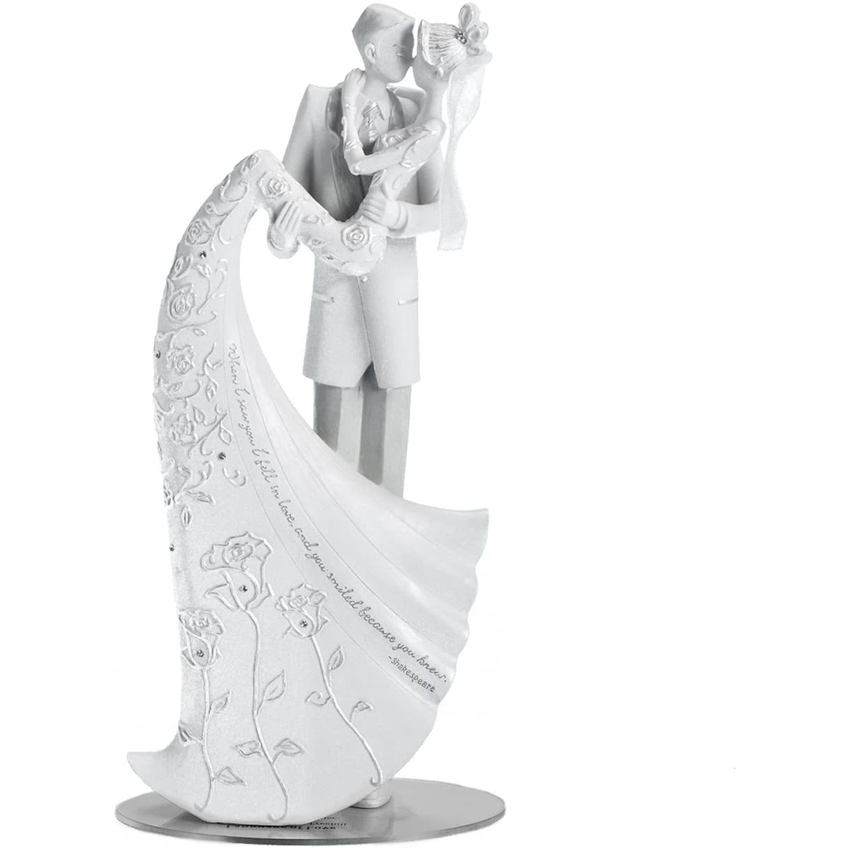 Language of Love "The Kiss" Cake Topper, 9-Inch