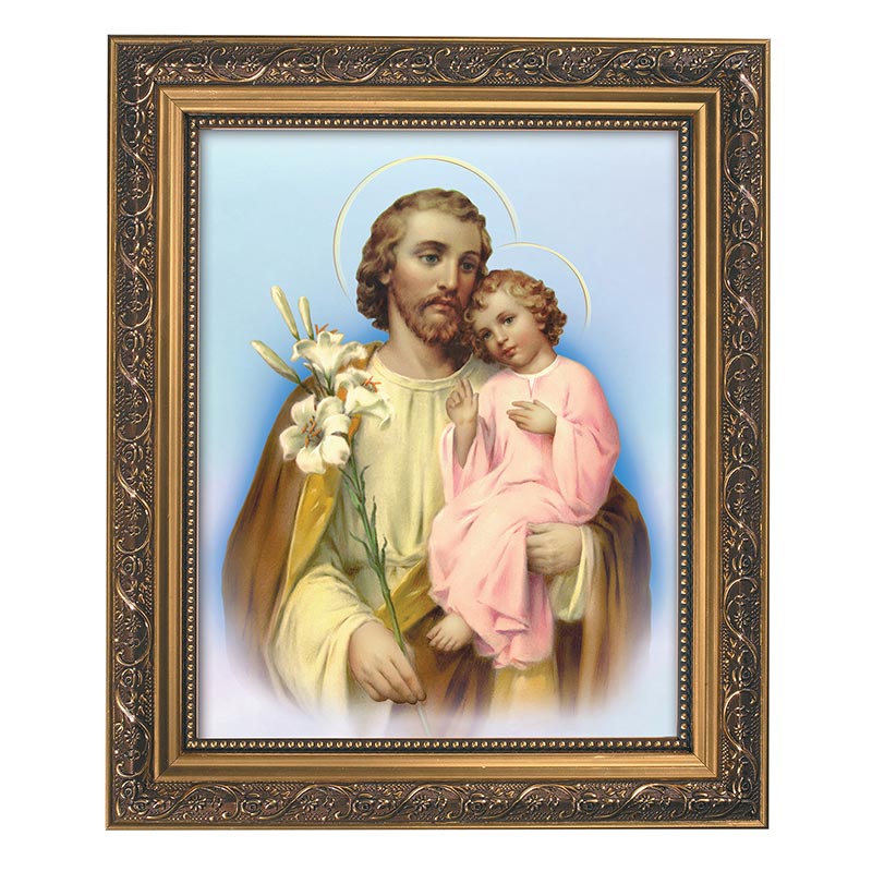 Framed Print 13" Saint Joseph And Child