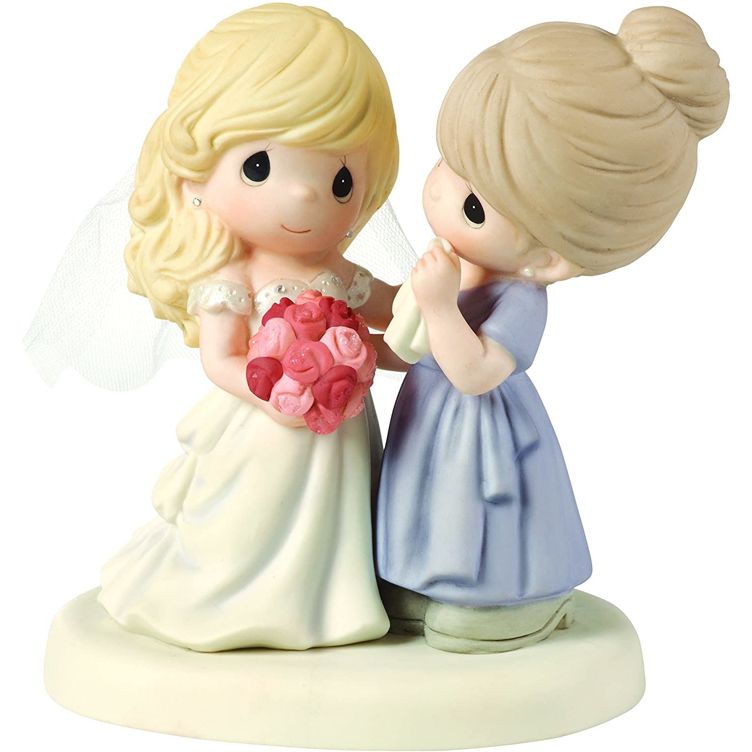 Precious Moments, My Daughter, My Pride, A Beautiful Bride Bisque Porcelain Figurine, Mother and Daughter, 153009
