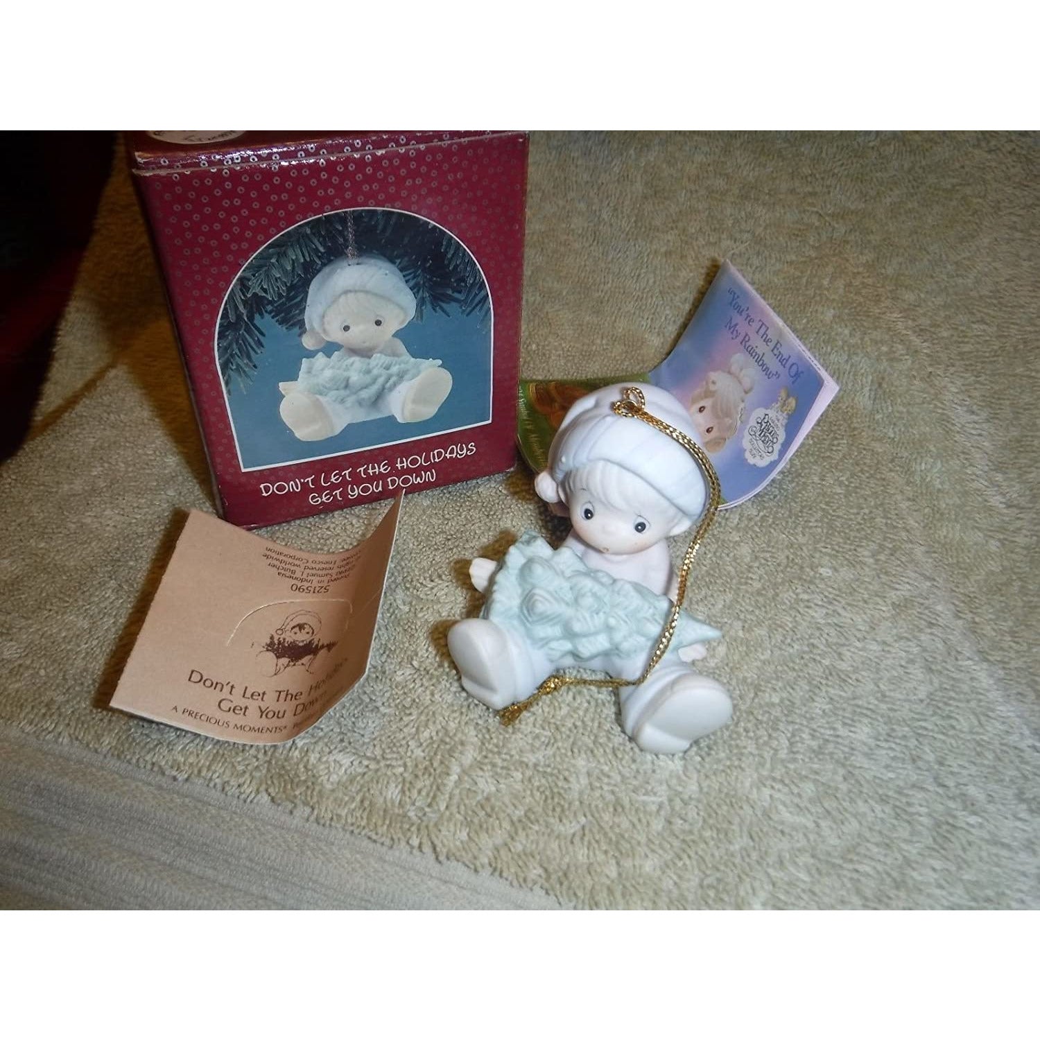 Precious Moments , Don't Let The Holidays Get You Down Ornament