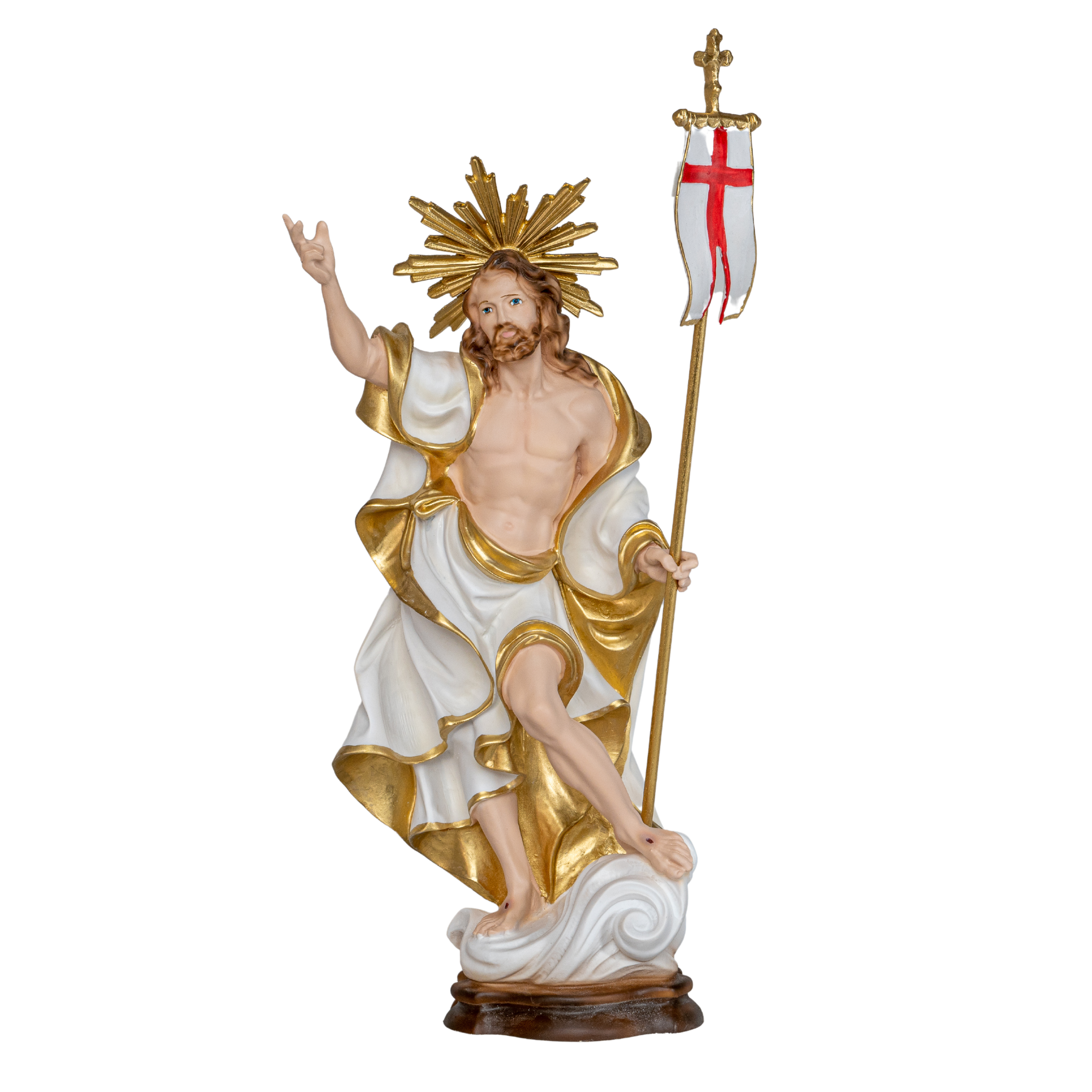 The Faith Gift Shop Risen Christ estatue - Hand Painted in Italy - Our Tuscany Collection -/Cristo Resucitado