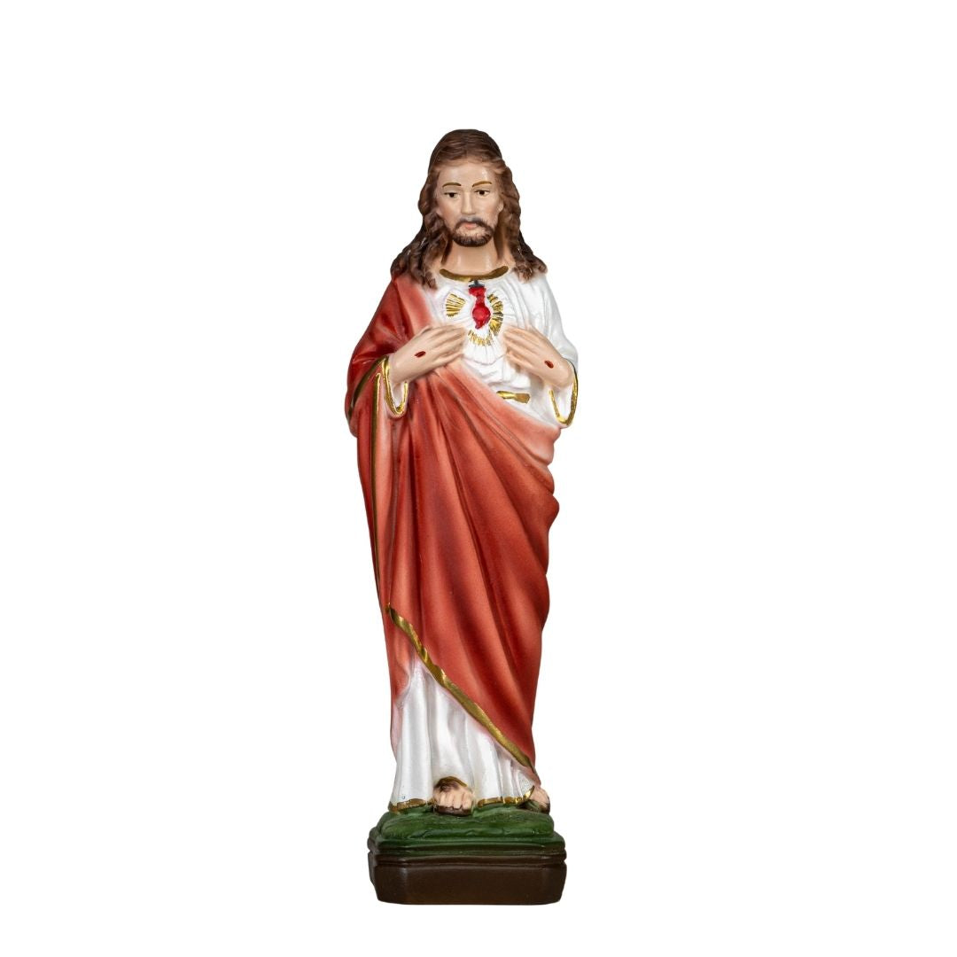 The Faith Gift Shop  Sacred Heart of Jesus statue - Hand Painted in Italy - Our Tuscany Collection - / Sagrado Corazon de Jesus