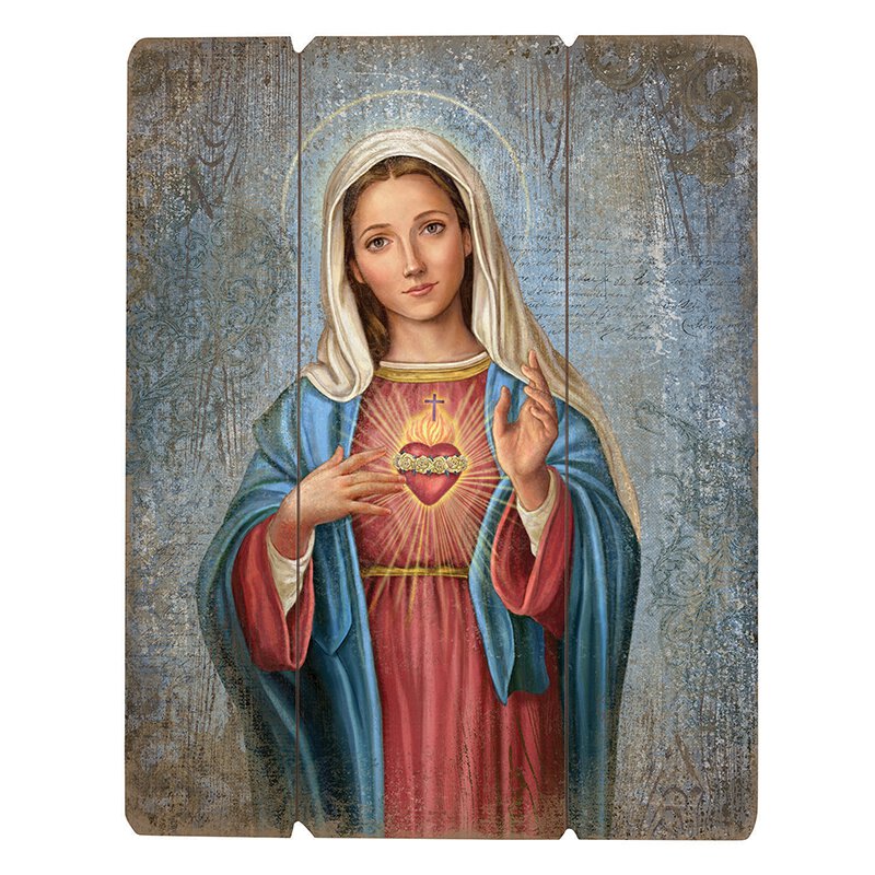 Wood Pallet Sign - Adams: Immaculate Heart