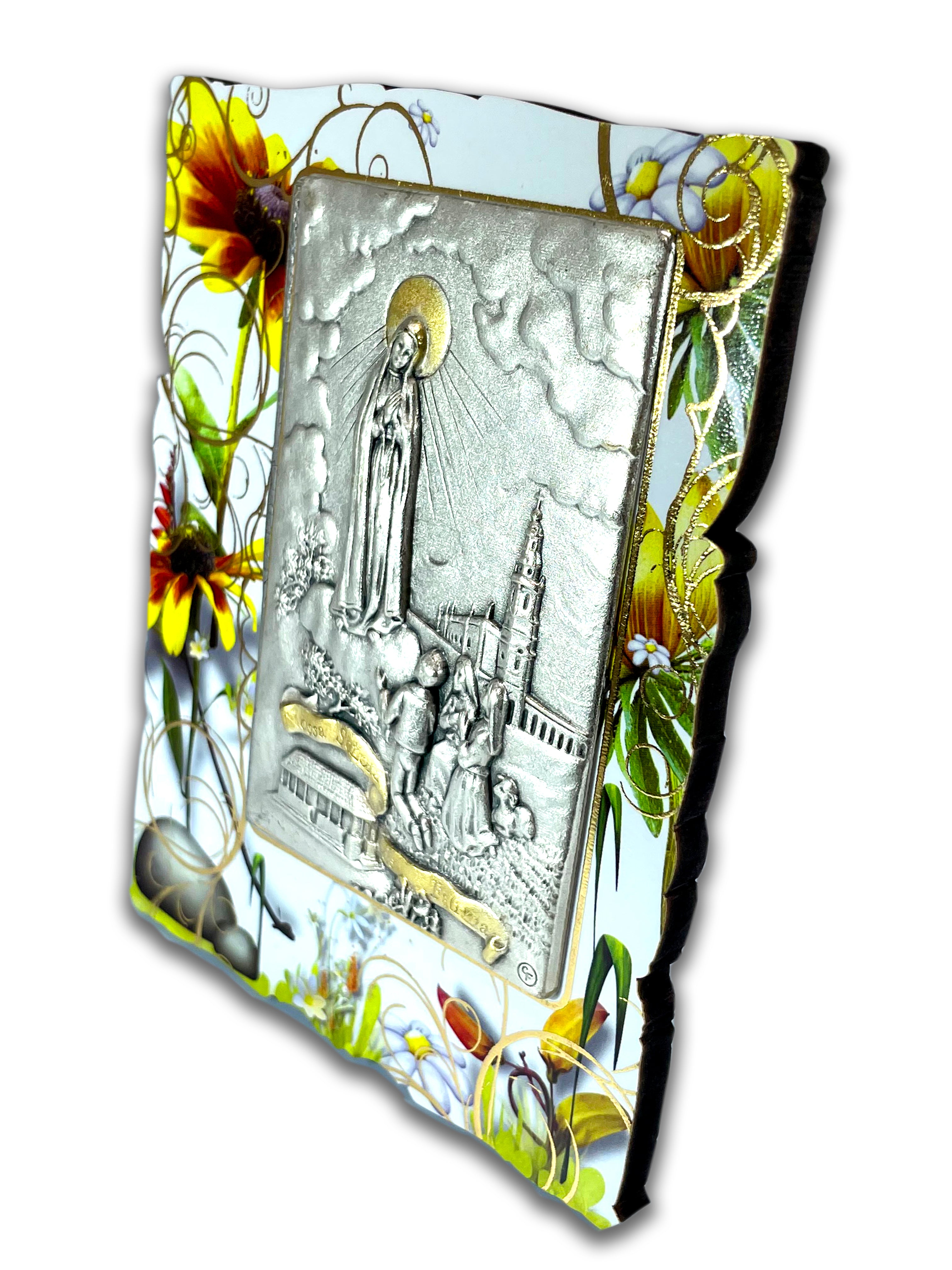 Frame Image on Relief of Our Lady of Fatima