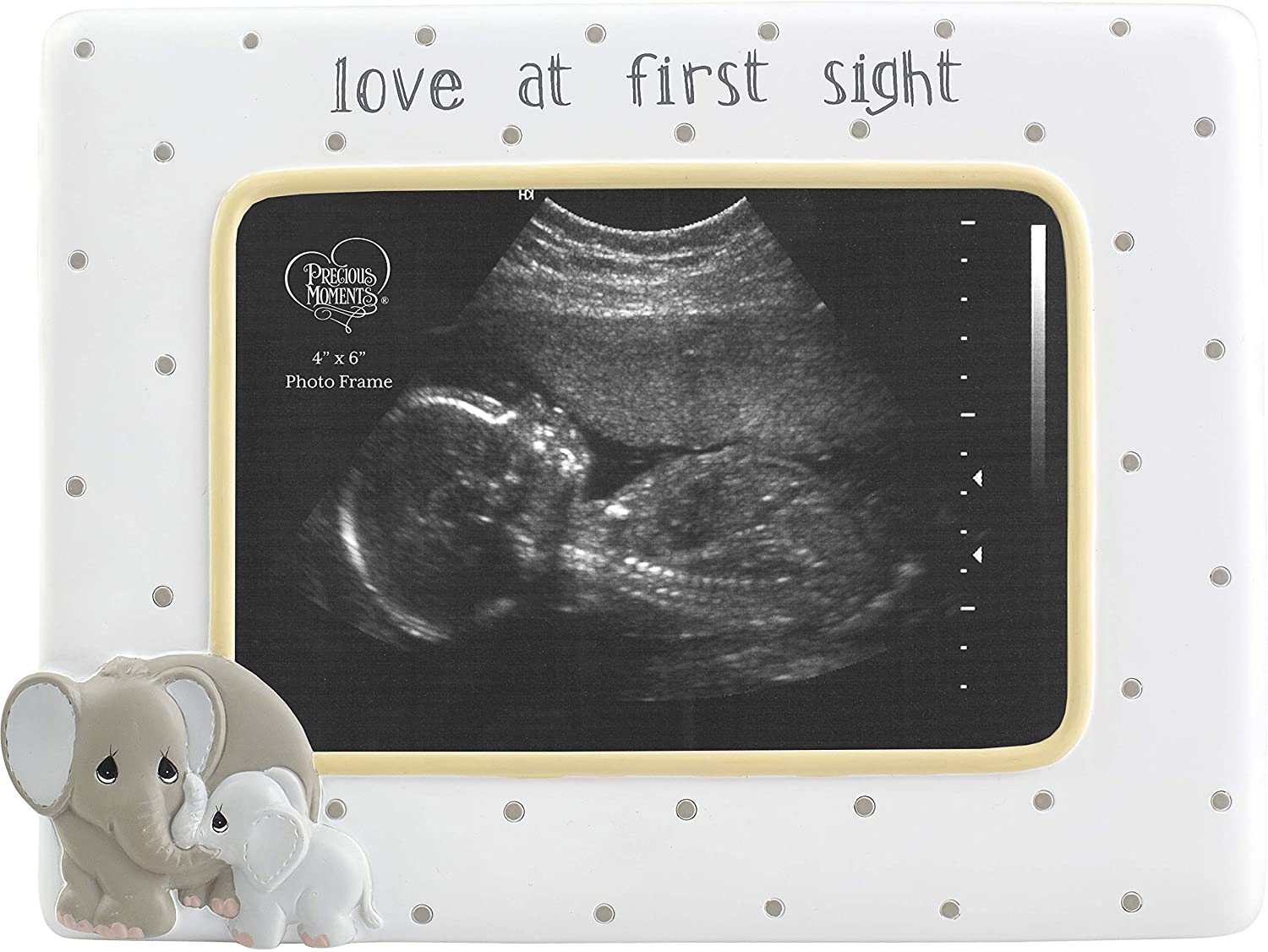 Precious Moments Elephant Love at First Sight Ultrasound 4 x 6 Resin & Glass 183407 Photo Frame