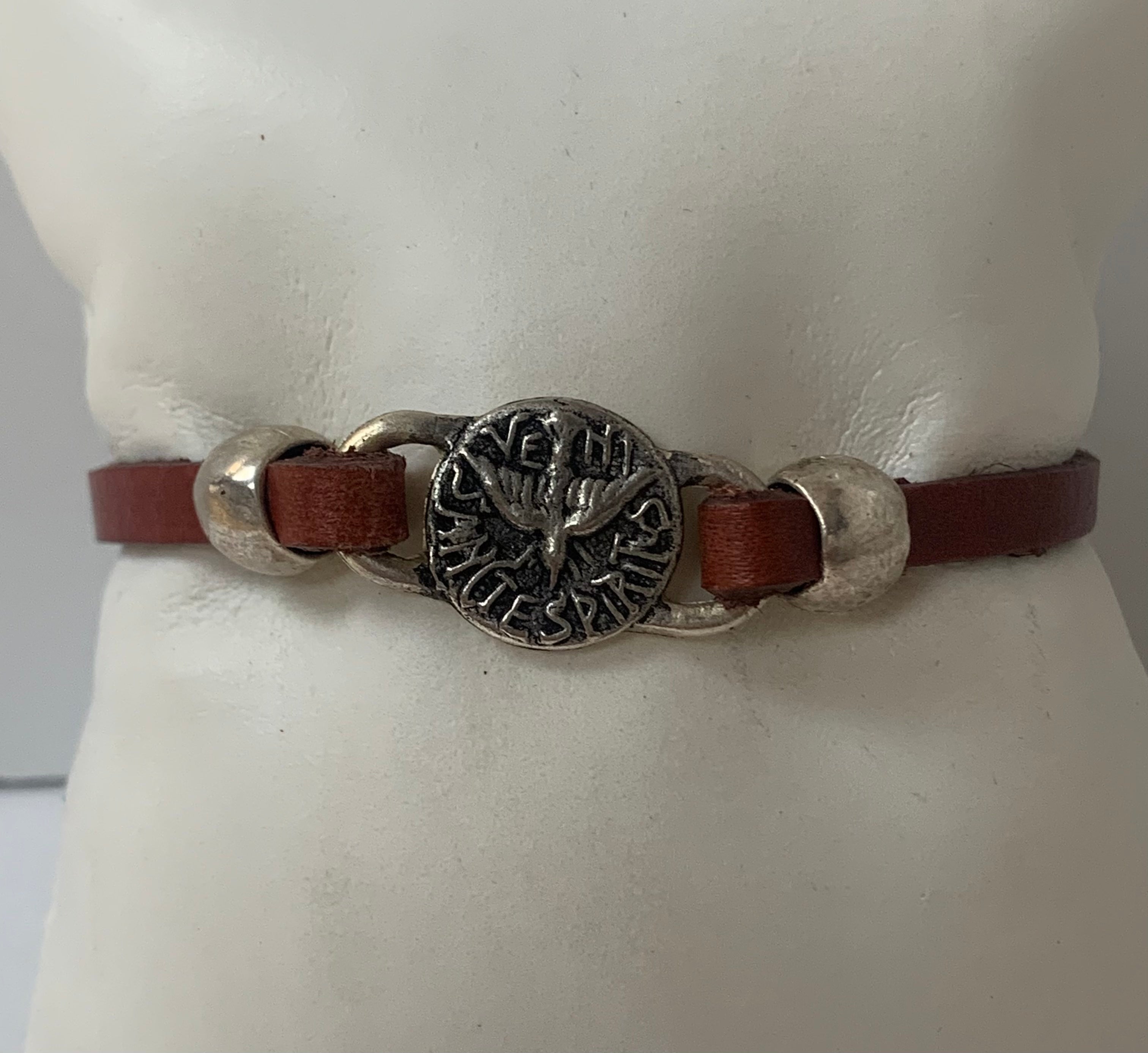 Holy leather sale bracelet