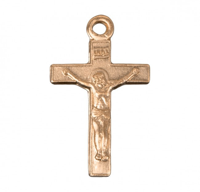 Gold Over Sterling Silver Basic Crucifix