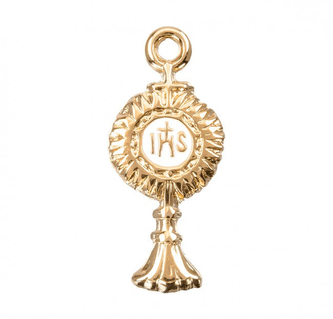 Gold Over Sterling Silver Monstrance Lapel Pin
