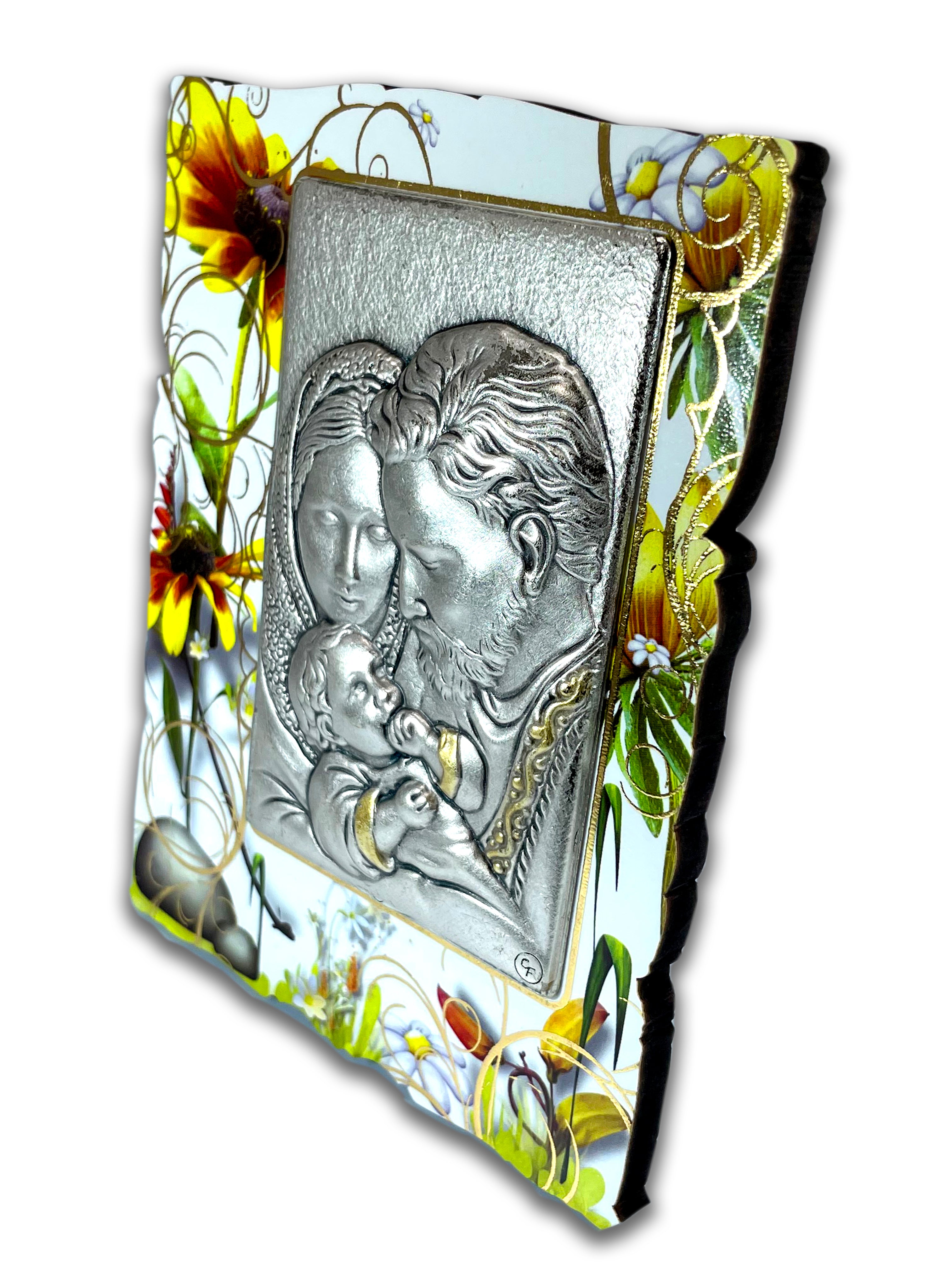 Frame Image on Relief of Holy Family