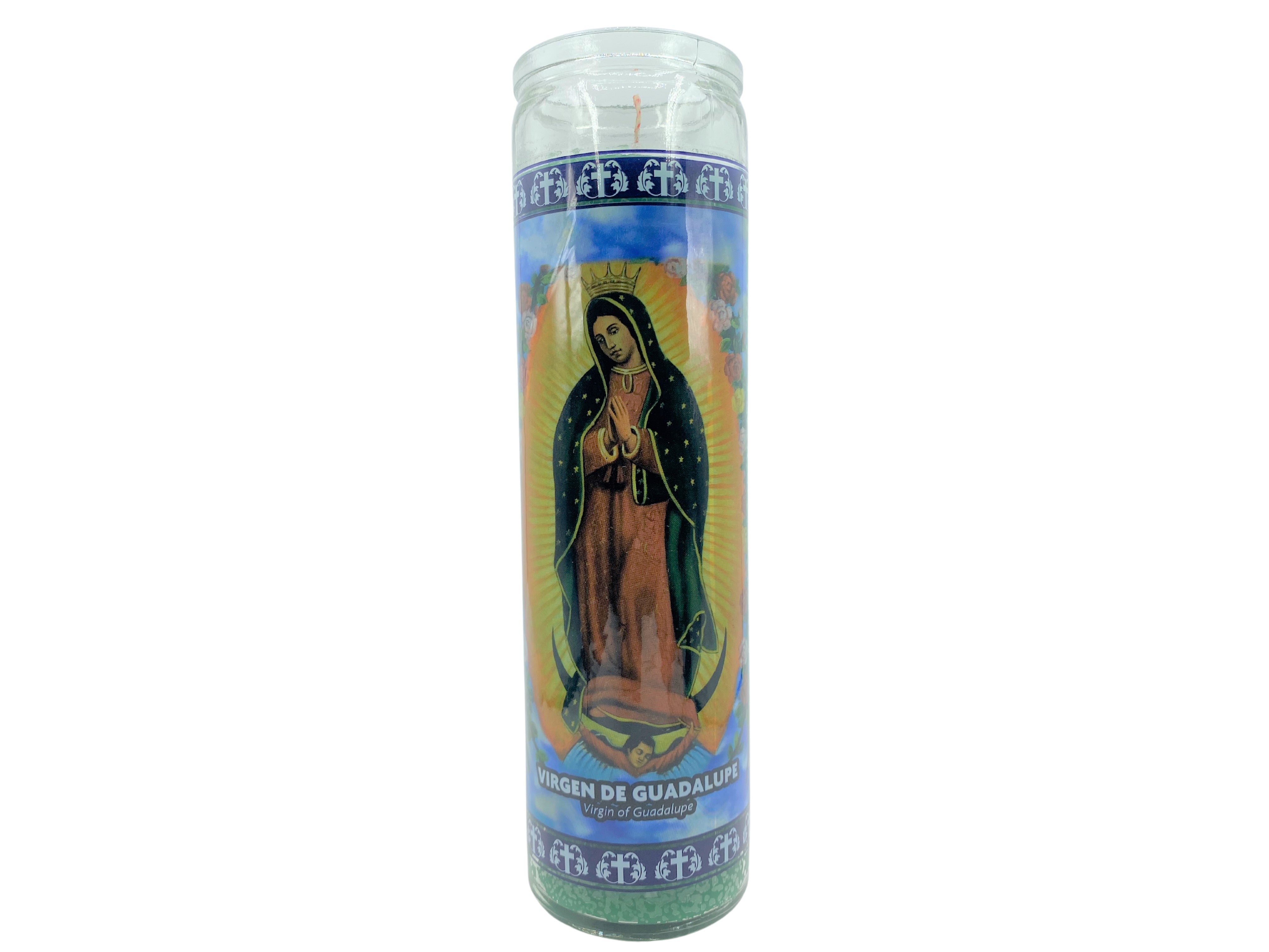 Set of 3 Candles of Our Lady of Guadalupe / Set de 3 Velas de La Virgen de Guadalupe