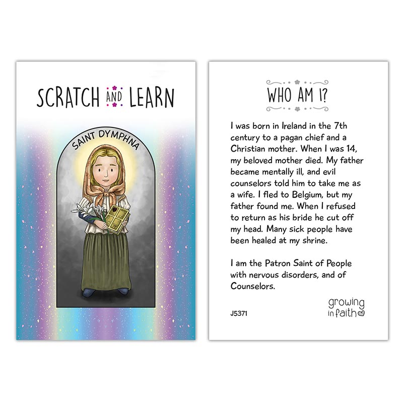 Scratch & Learn Card - Saints For Girls