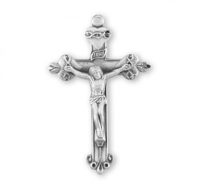 Sacred Hearts Sterling Silver Crucifix