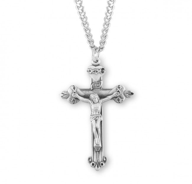 Sacred Hearts Sterling Silver Crucifix