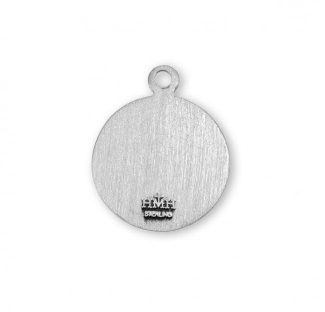 Holy Baptism Round Sterling Silver Medal