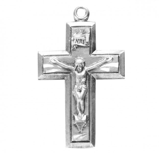 Sterling Silver Wide Crucifix