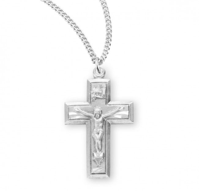 Sterling Silver Wide Crucifix