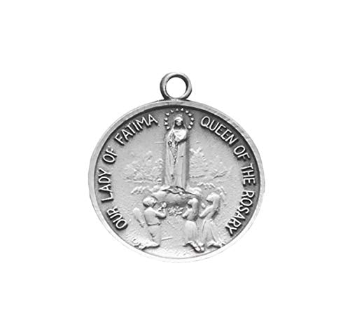 Our Lady of Fatima Round Sterling Silver Medal
