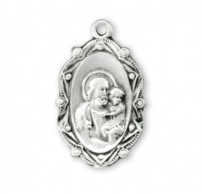 Saint Joseph Oval Sterling Silver Medal