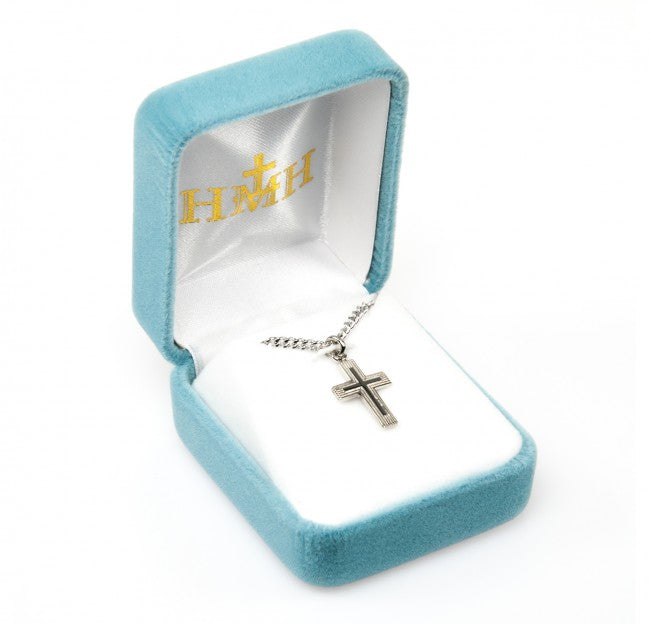 Sterling Silver Engraved Cross